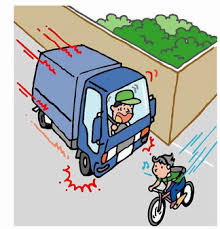 交通事故の絵図